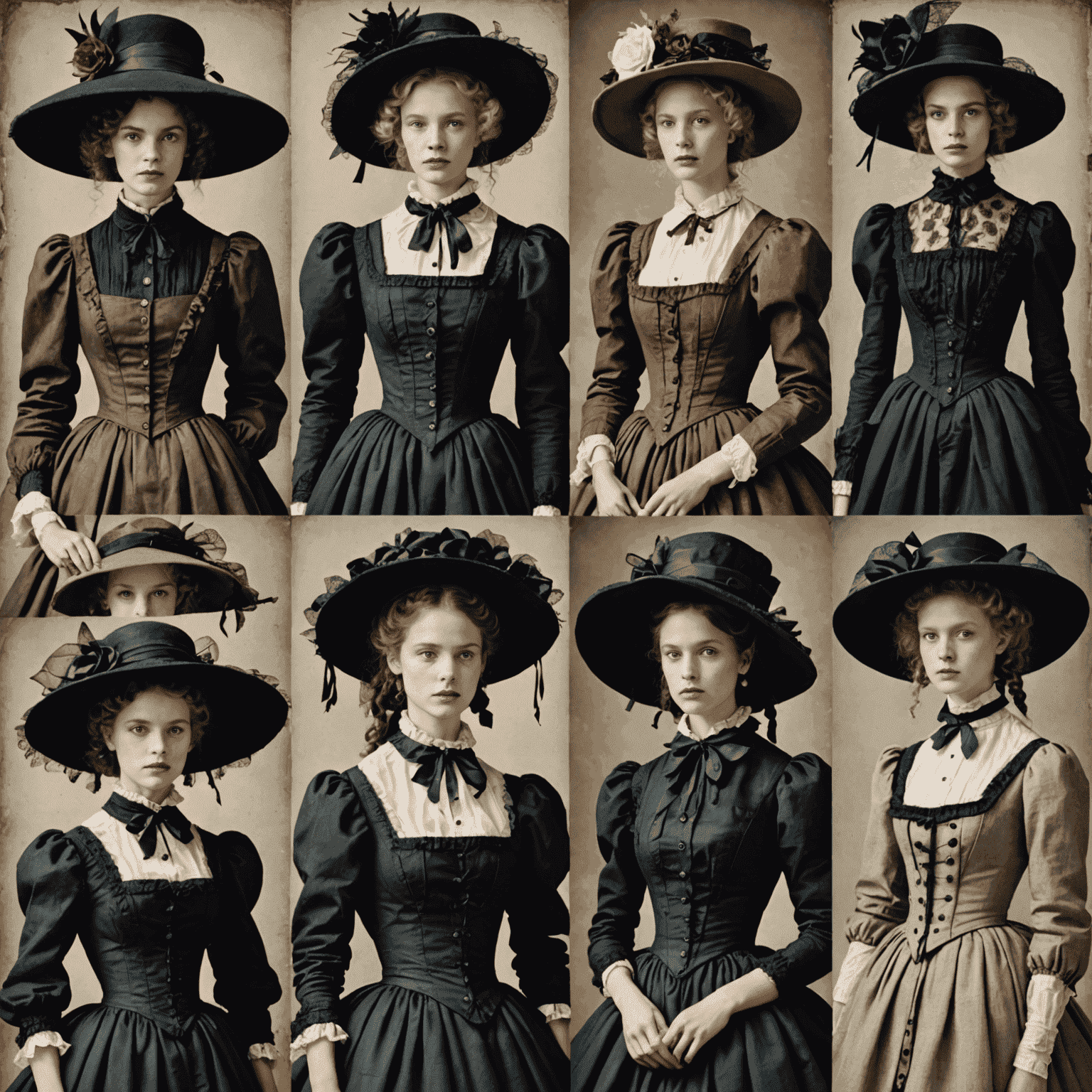A collage showing the evolution of Lolita fashion from its origins to modern interpretations. The image features classic Sweet Lolita styles with frilly dresses and bonnets, alongside more contemporary Gothic and Punk Lolita looks.